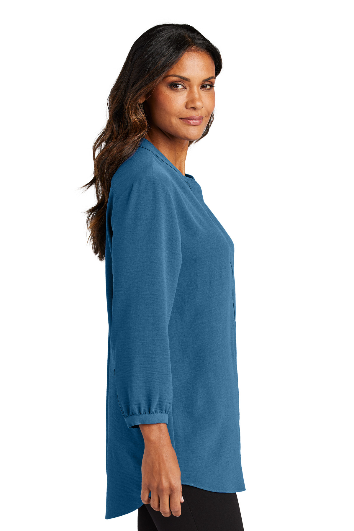 Port Authority Women's 3/4-Sleeve Textured Crepe Tunic LW713 10