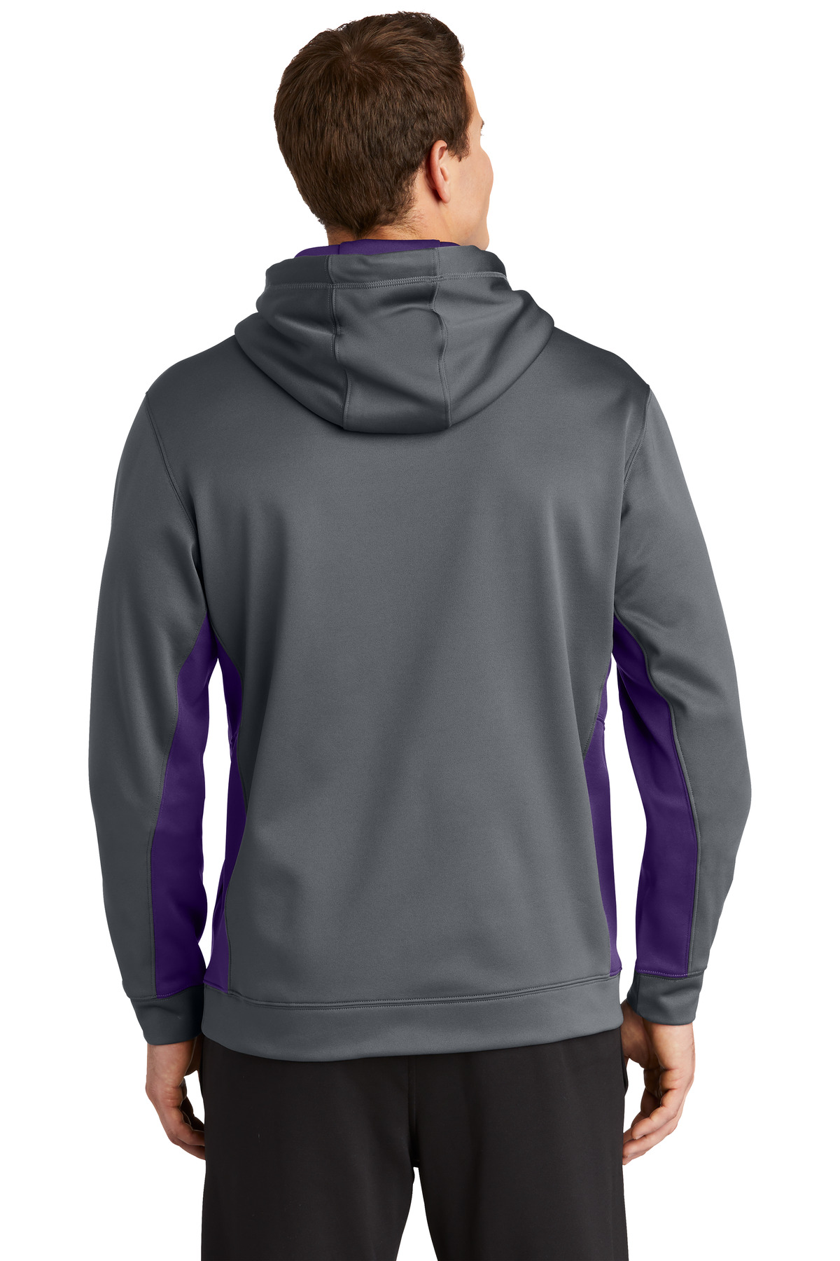 Sport-Tek Sport-Wick Fleece Colorblock Hooded Pullover. ST235 13