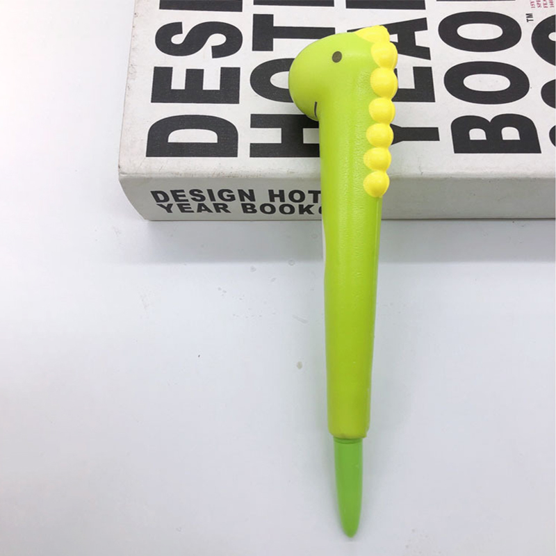 2 in 1 Cartoon Dinosaur Ball Pen and Squeeze Toy 4