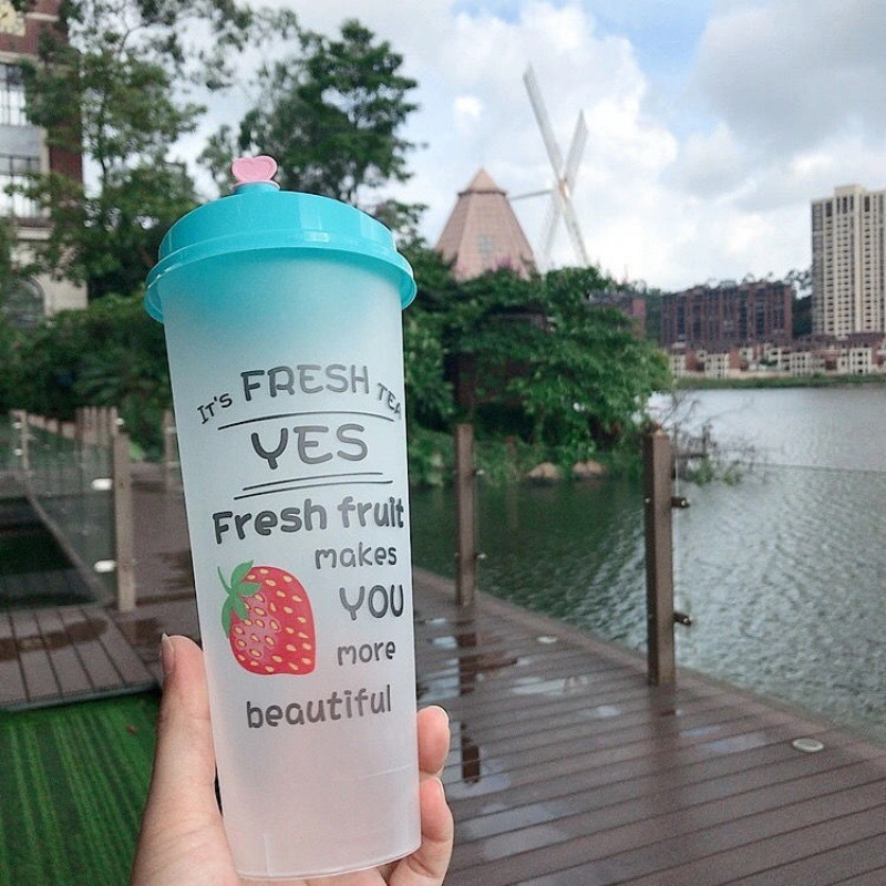 16 oz Frosted Flexible Plastic Cup 3