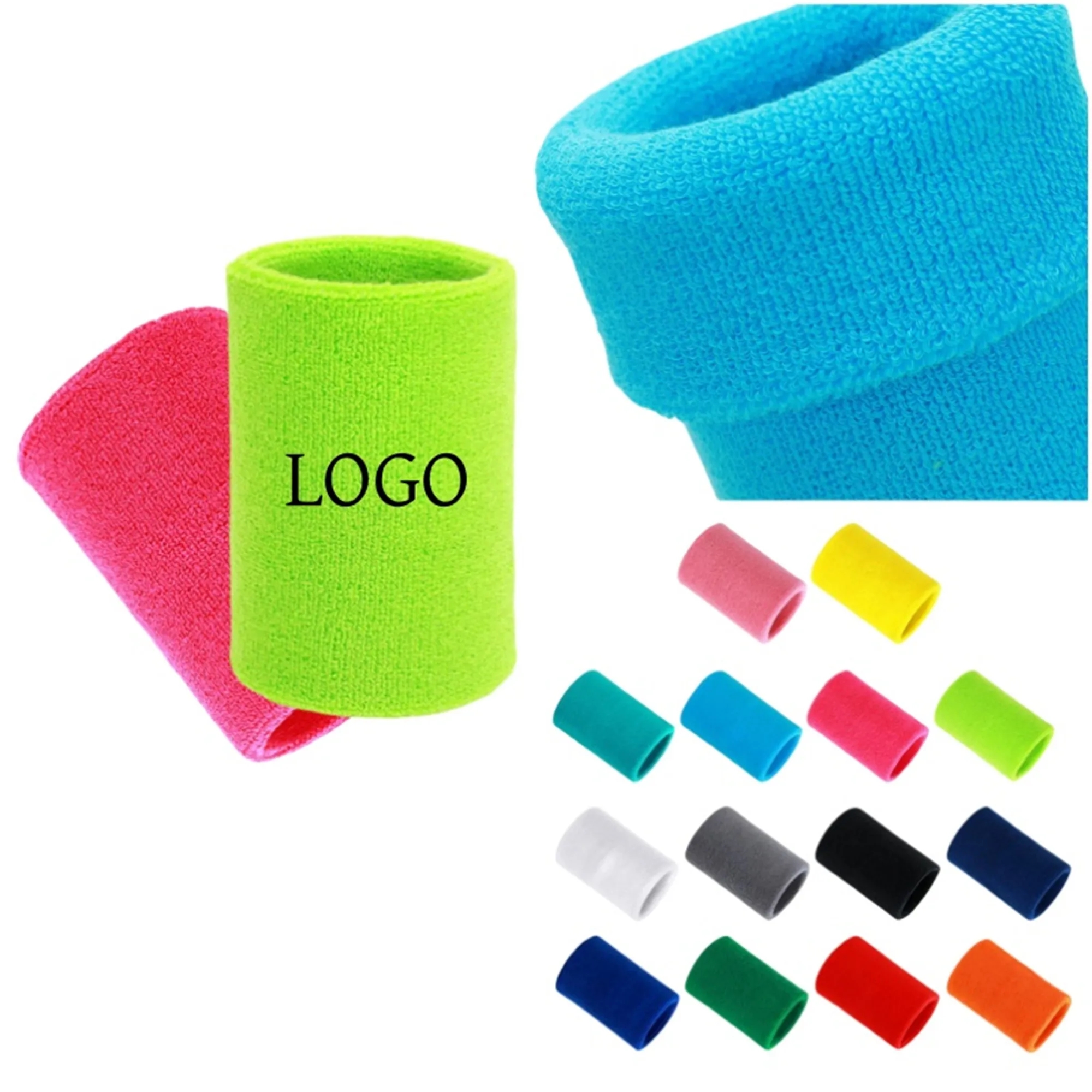 Cotton Sports Wristband Sweatbands Sweat 6
