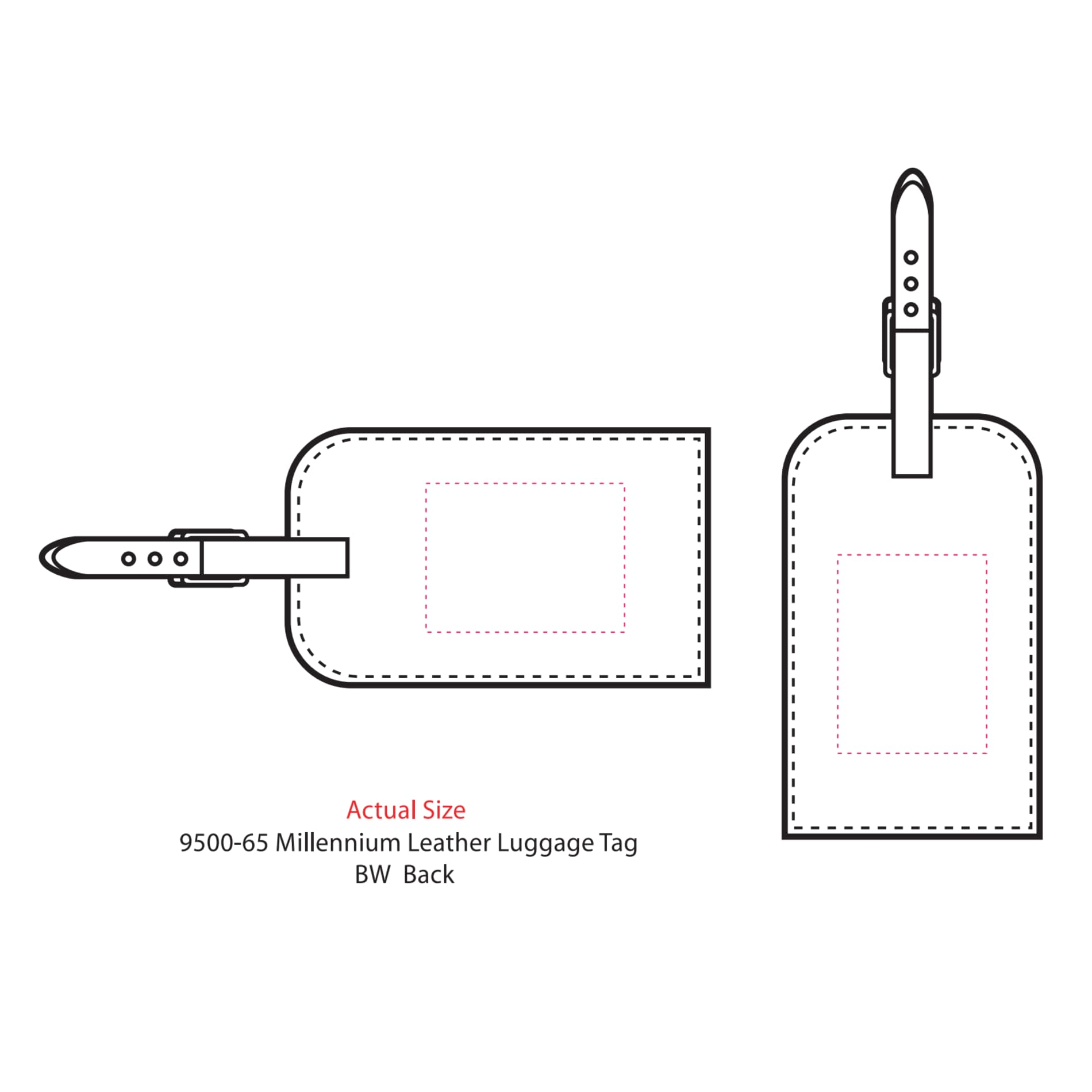 Millennium Leather Identification Tag 13