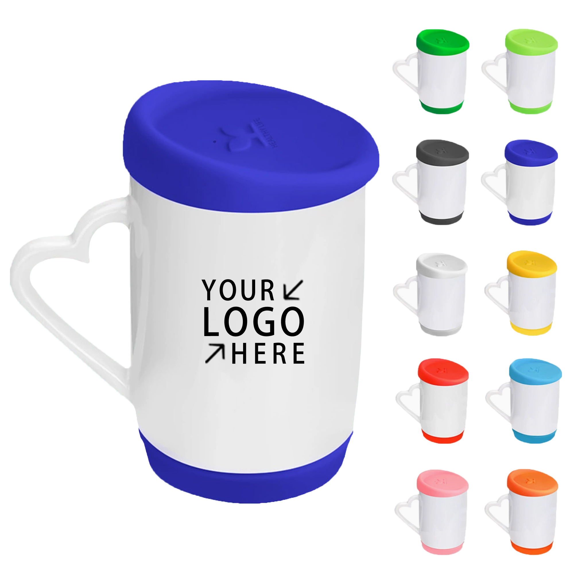 Ceramic Mug With Silicone Lid & Base 2