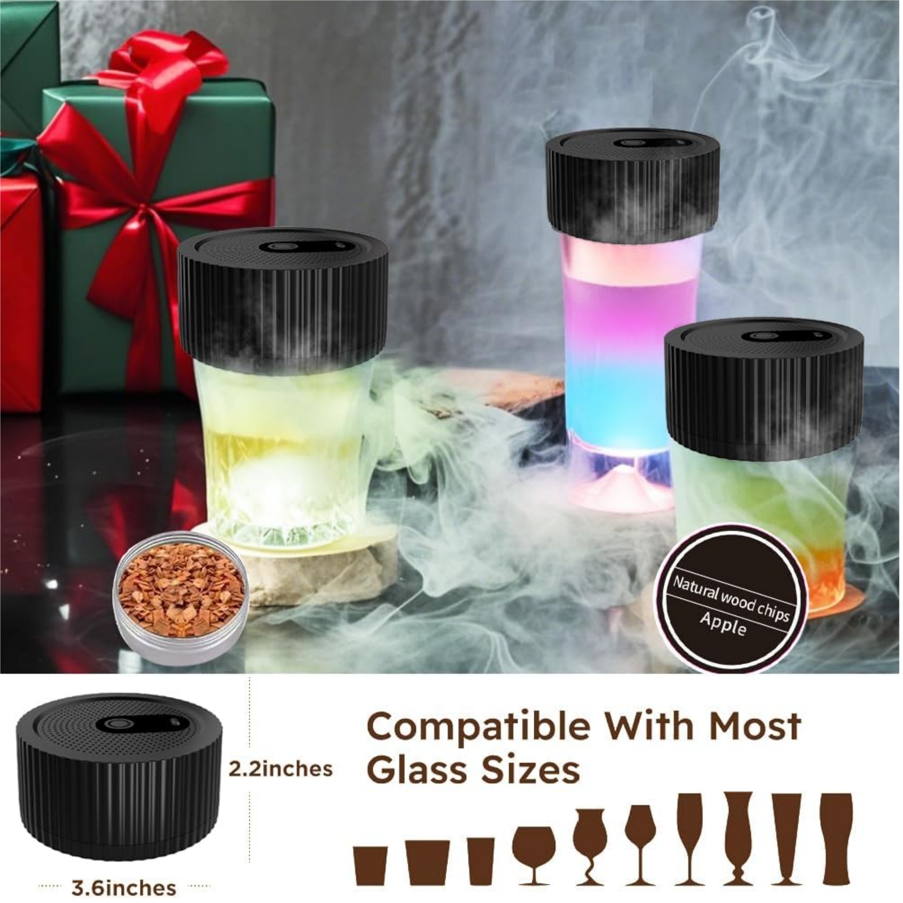 Electric Cocktail Smoker Kit Drink Food Smoke Maker 3