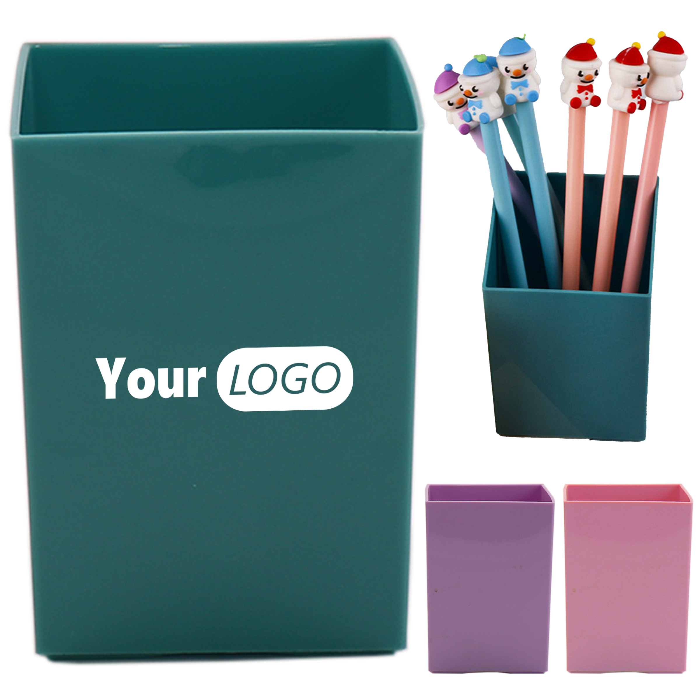 Plastic Simple Large Capacity Stationery Pen Holder 3