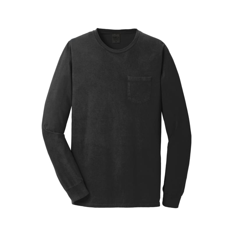 Port & Company Beach Wash Garment-Dyed Long Sleeve Pocket Tee 49
