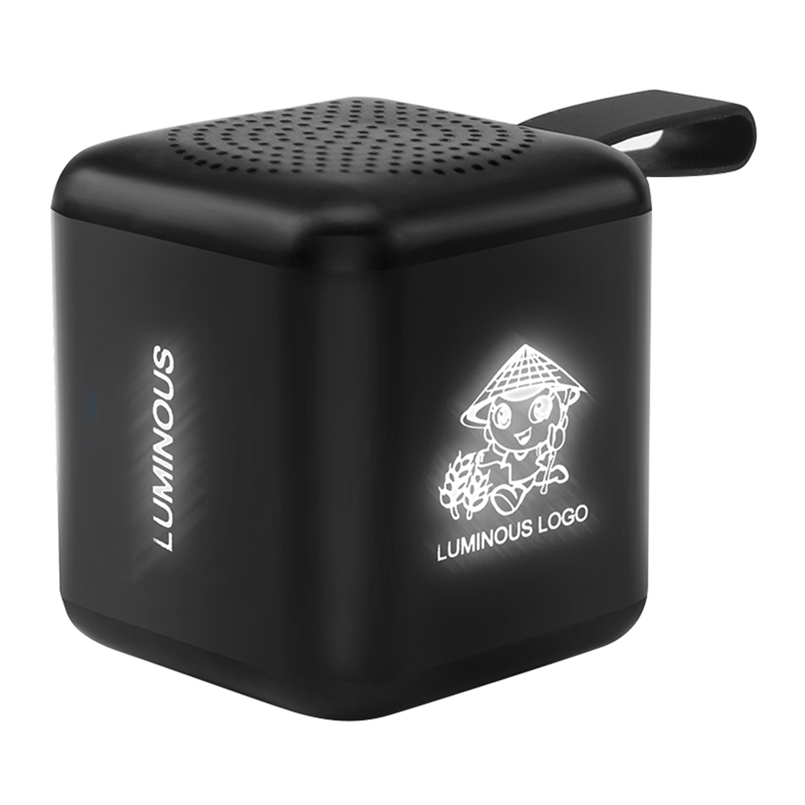 SonicWave Mini Cube Bluetooth® Speaker with Light-Up Logo 8