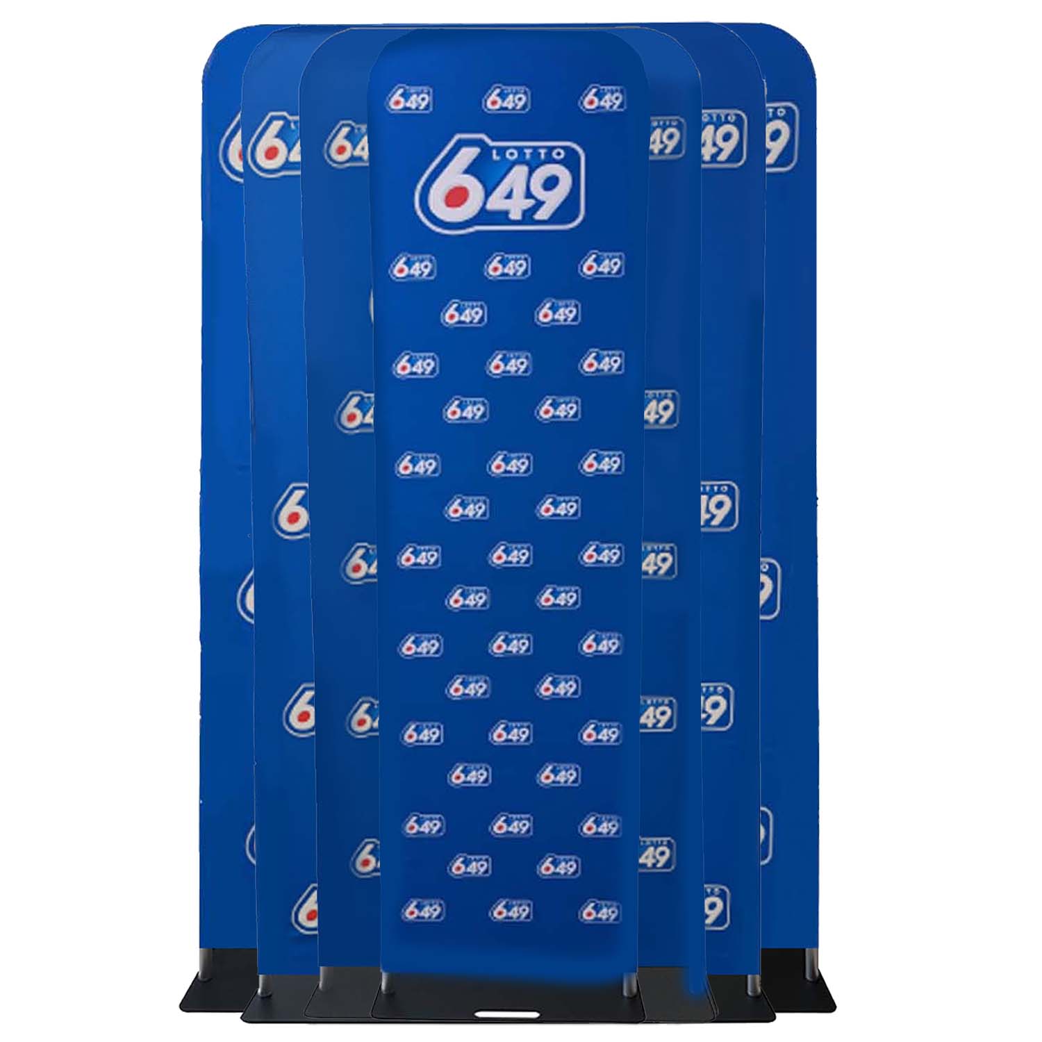 48 Hr Quick Ship - 2'W x 90"H EuroFit Tension Fabric Banner with Steel Base, Graphics Double Sided 26