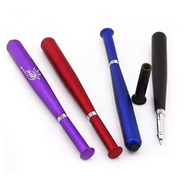 Metallic Baseball Bat-Shaped Pen