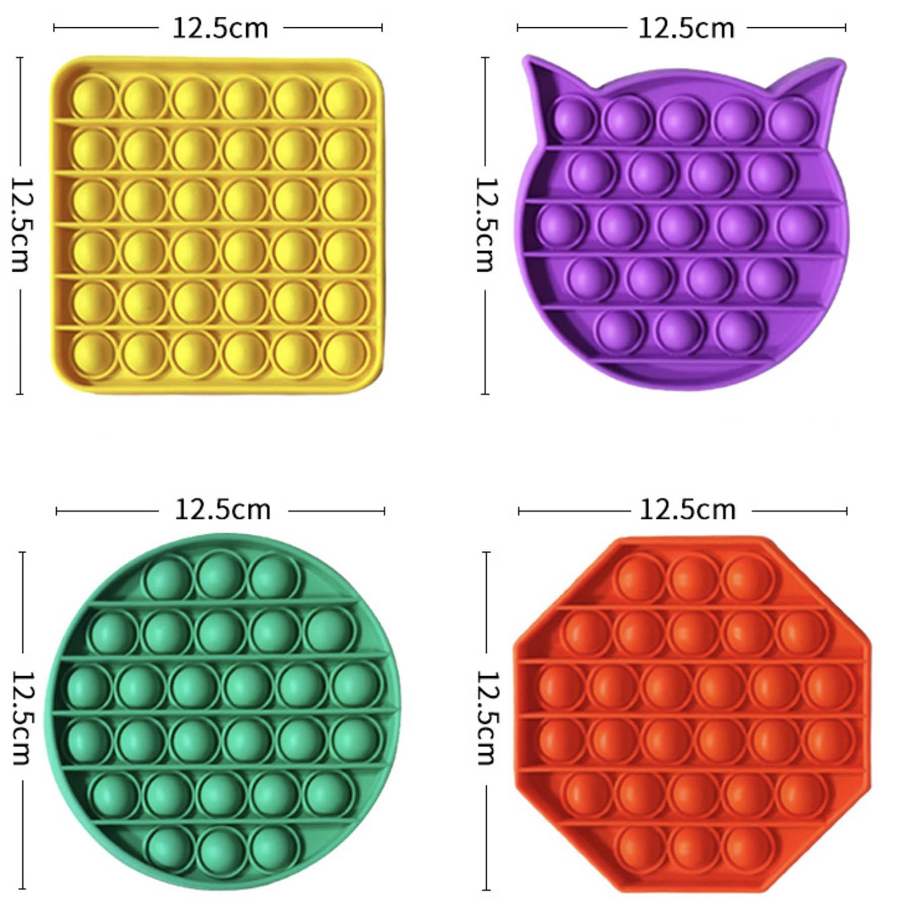 Silicone Push Pop Bubble Stress Reliever 2
