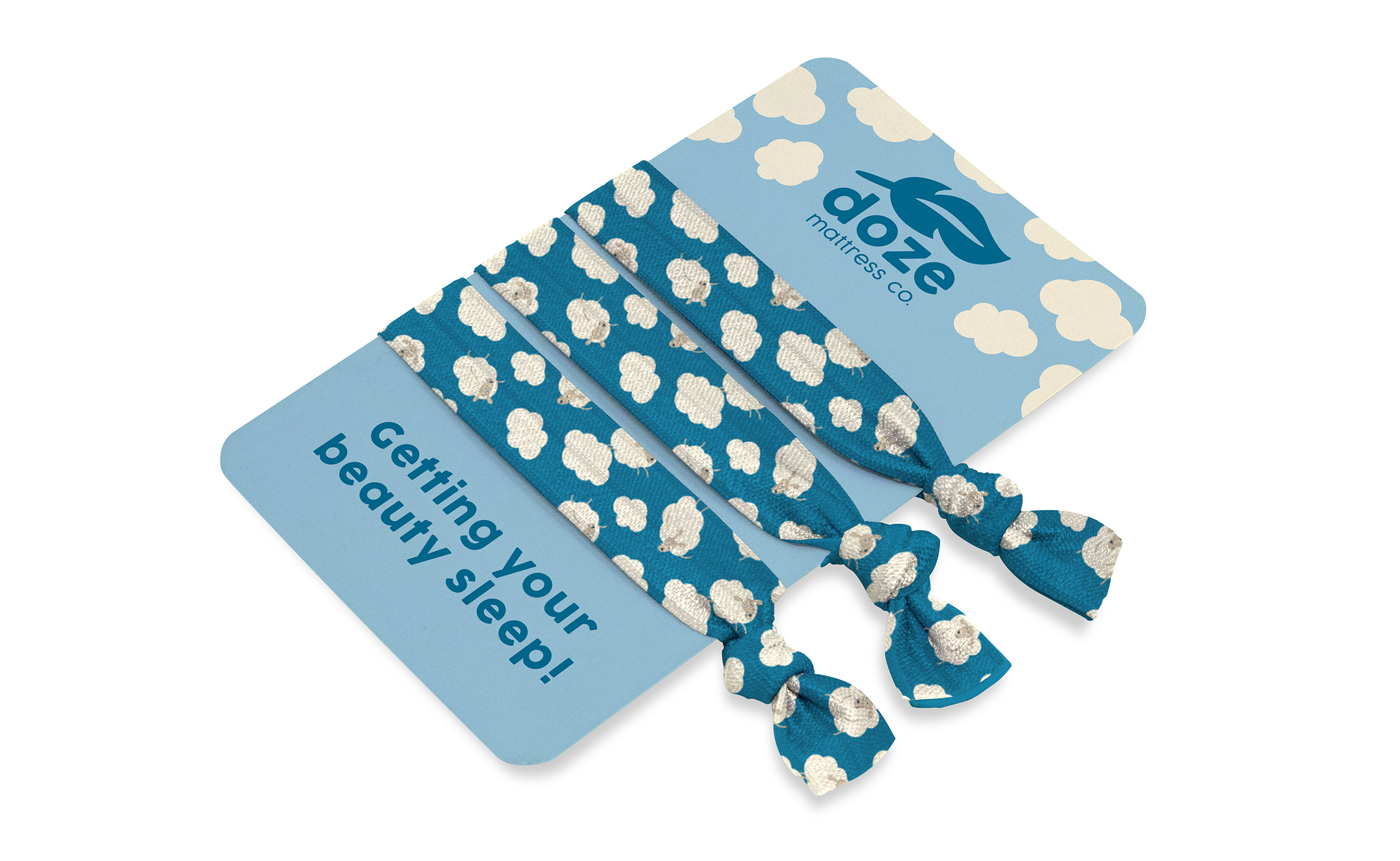 3 Piece Knotted Hair Tie Set with Card