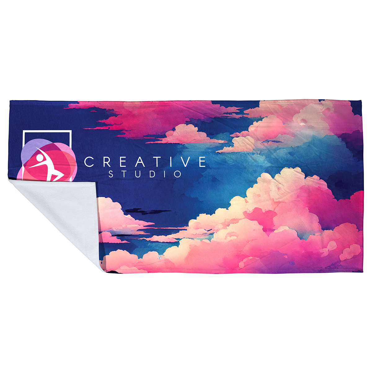 Silk Touch Beach Blanket/Towel 30" x 60" 450GSM Poly/Cotton-Full Color 9
