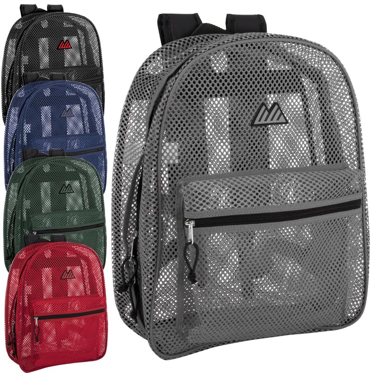 17" Mesh Backpacks - 5 Colors Polyester 2