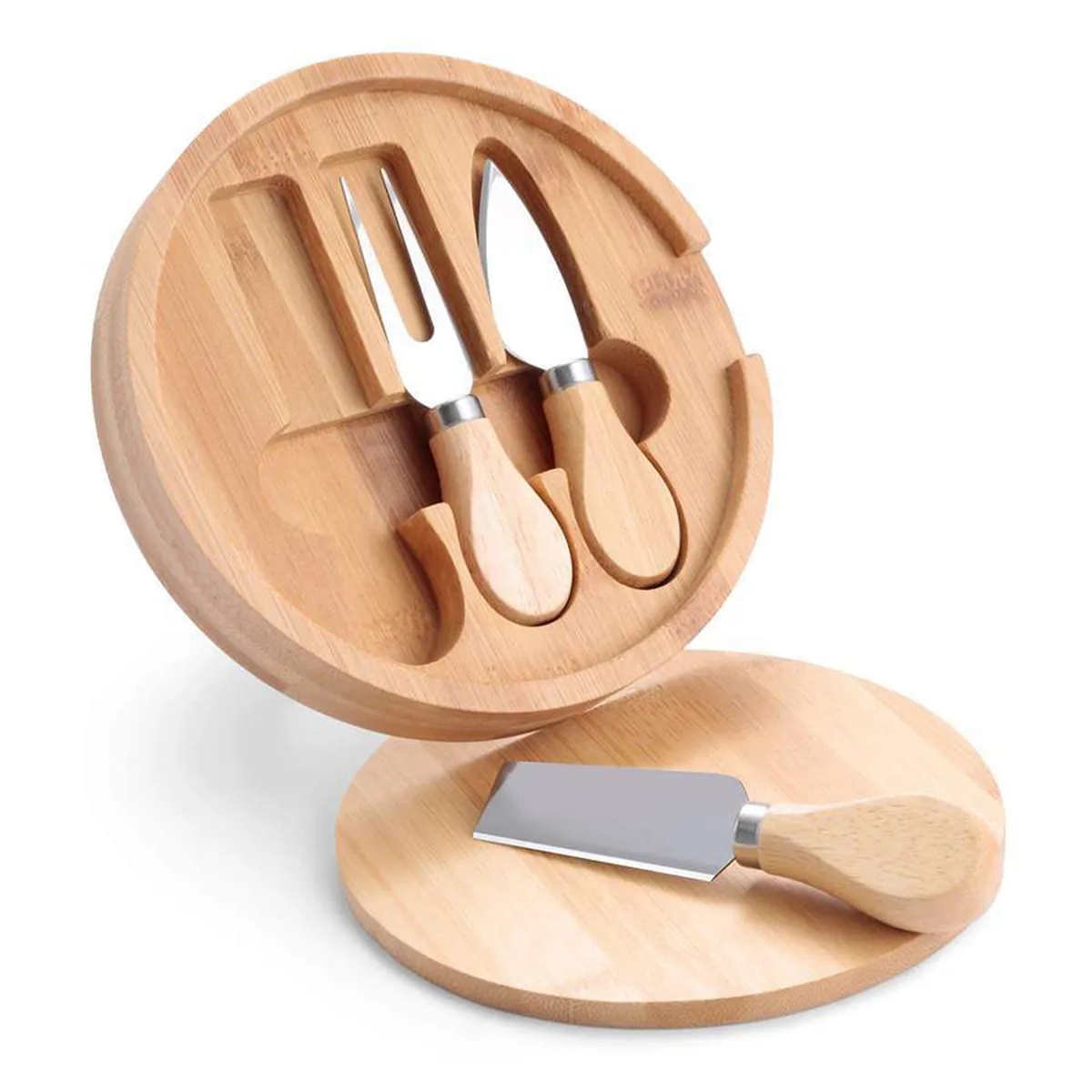 Harper Mini Bamboo Cheese Board Knife Set 4