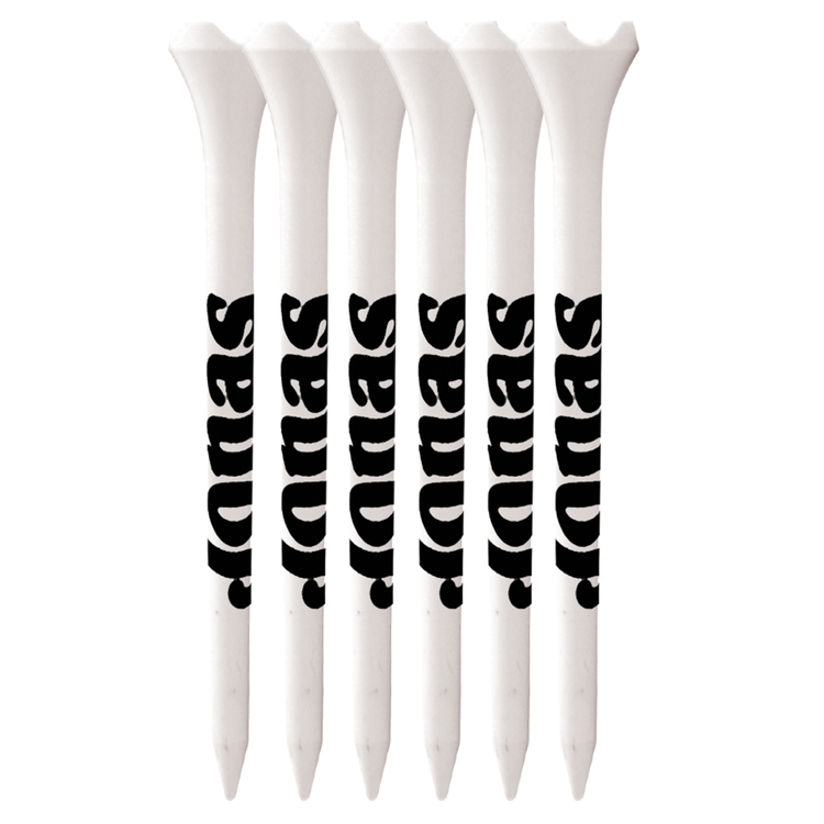 6 Performance Tees 2 3/4"