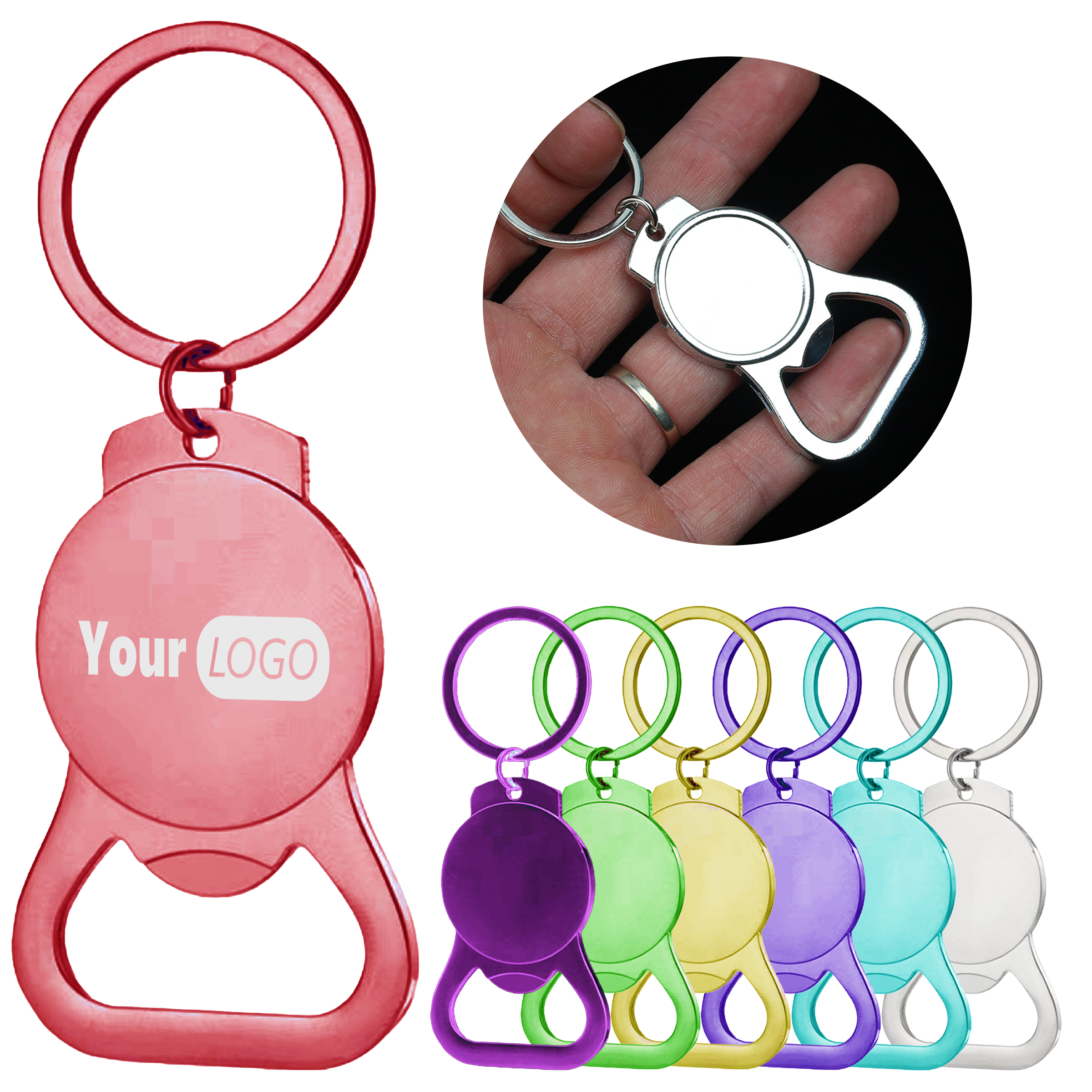 Stainless Steel Creative Personalized Keychain With Bottle Opener 2