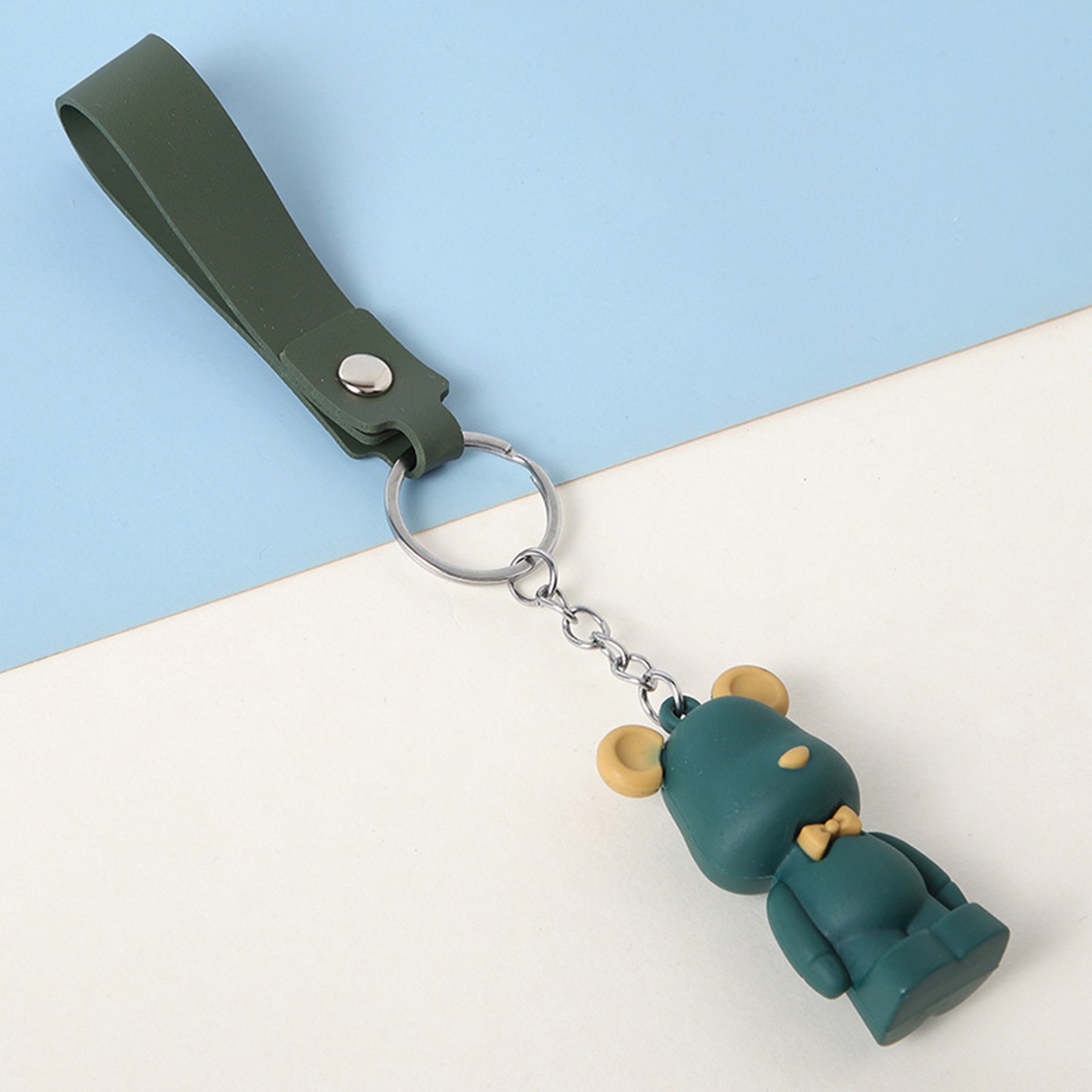 Mouse PU Leather Keychain Ring For Organized Keys 16