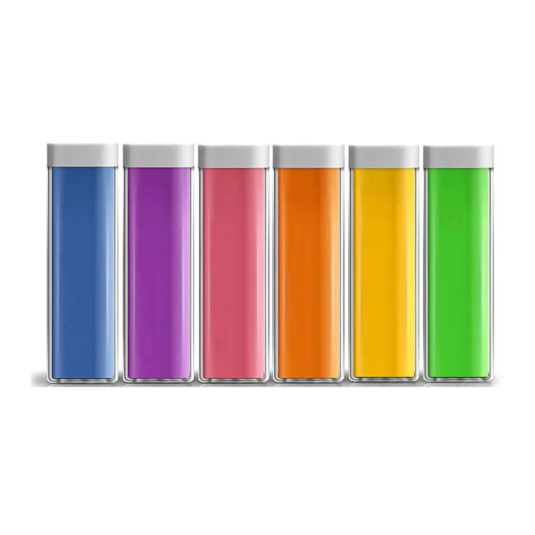 Cylindrical Lipstick Portable Power Bank 2600mah 3