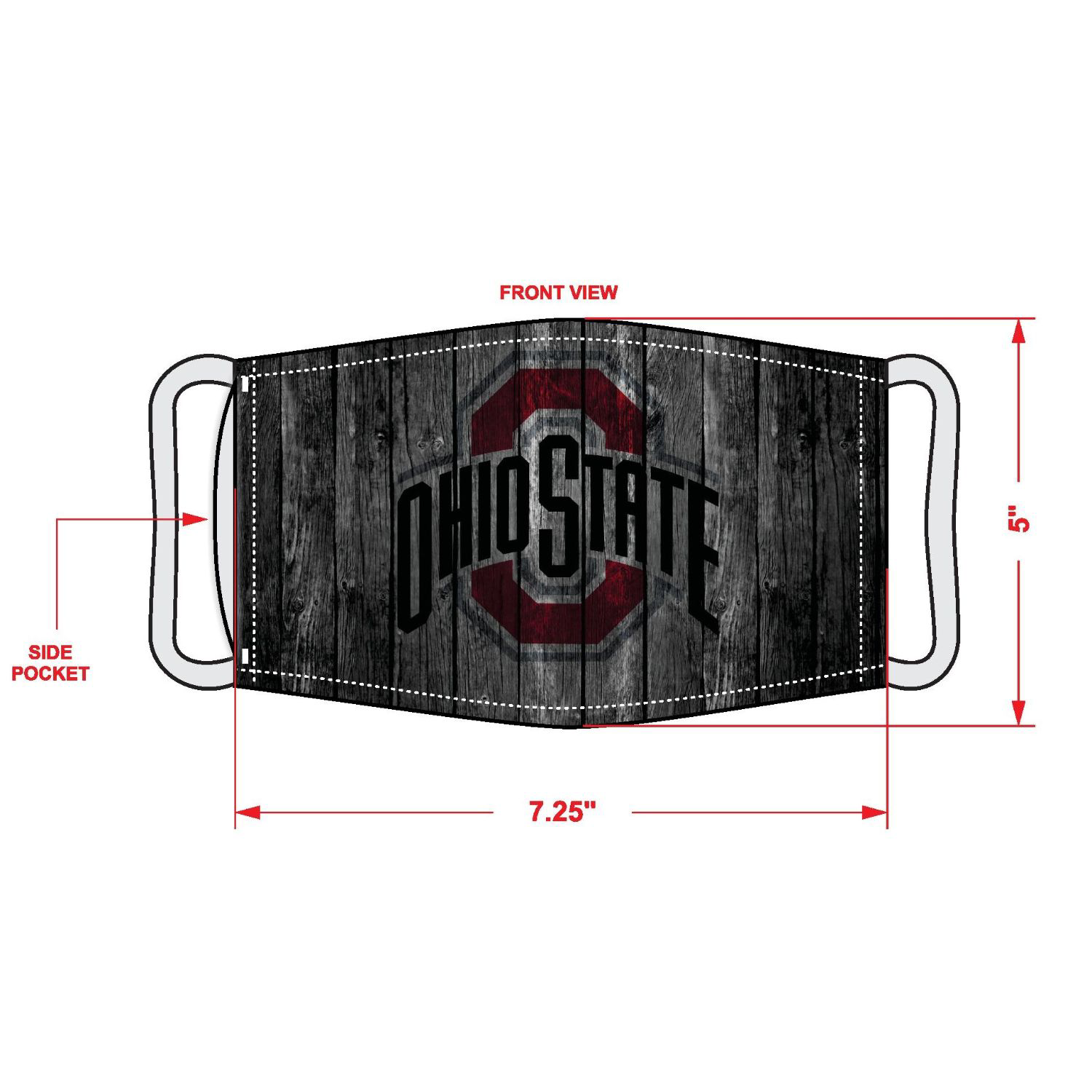 2 Layer Reusable Safety Face Mask w/ Full Color Custom Logo 3