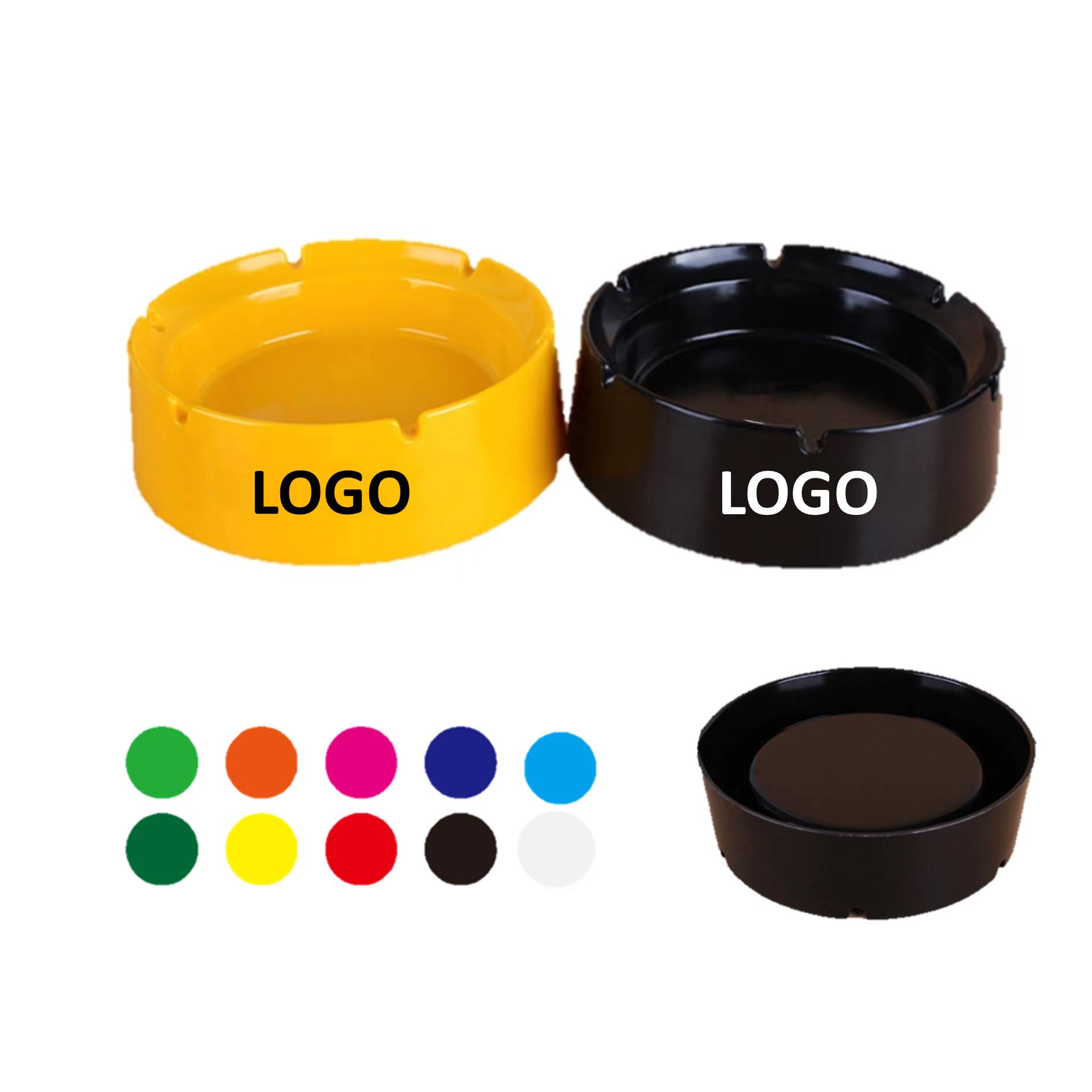 Office Use Custom Melamine Cigarette Ashtray 3