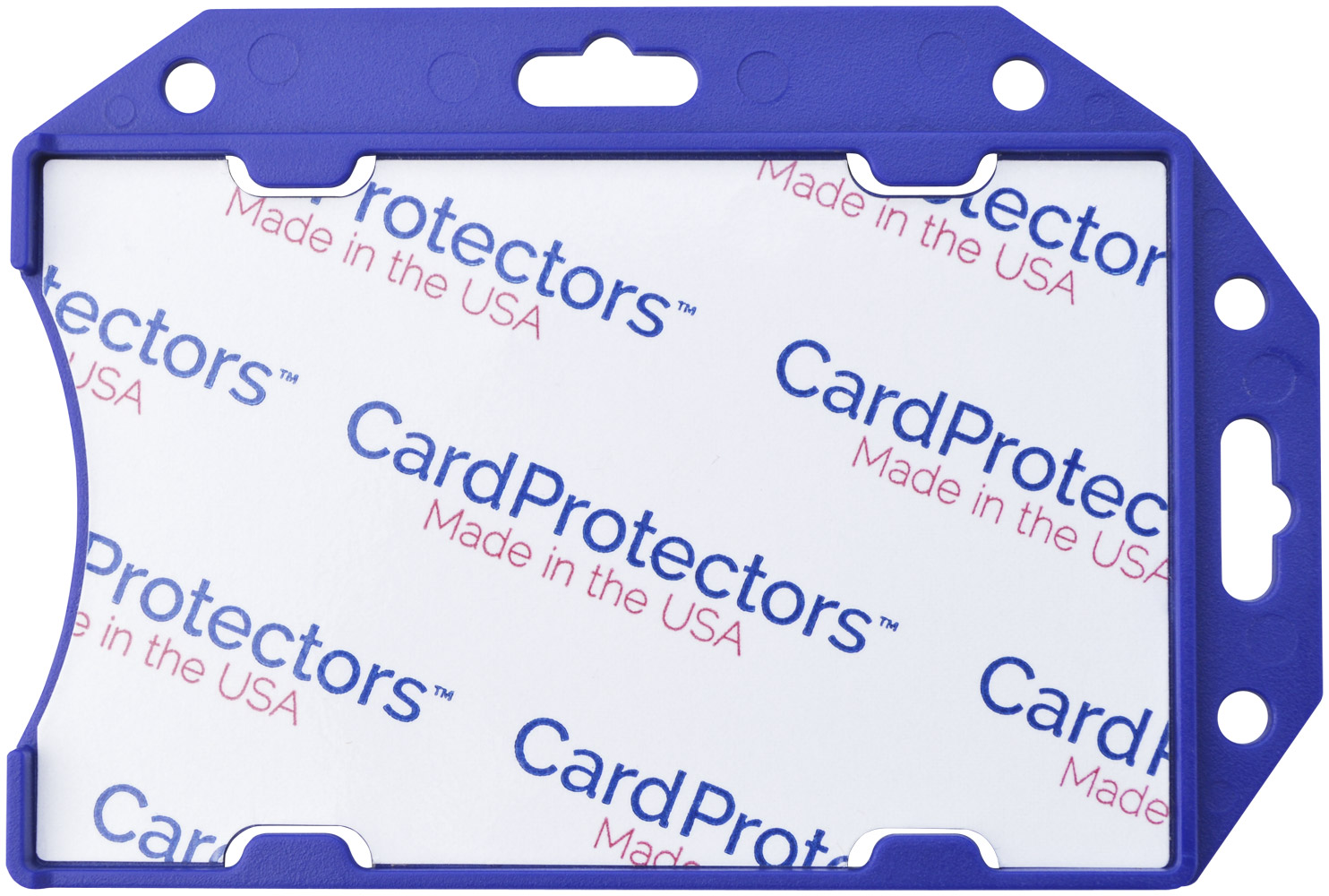 2.62" W x 3.88" H - Multi-Directional Rigid Card Holder (Blank) 2