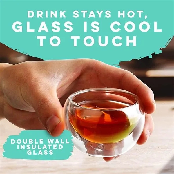 Clear Glass Tea Cups 6