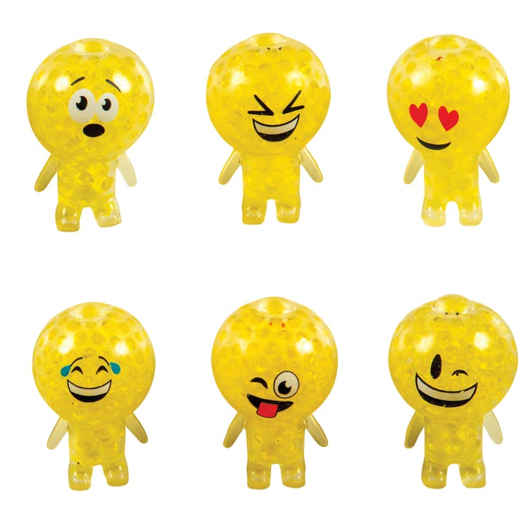 Emoji Stress Ball Toys - Yellow Ages 3+ Assorted 3" 2