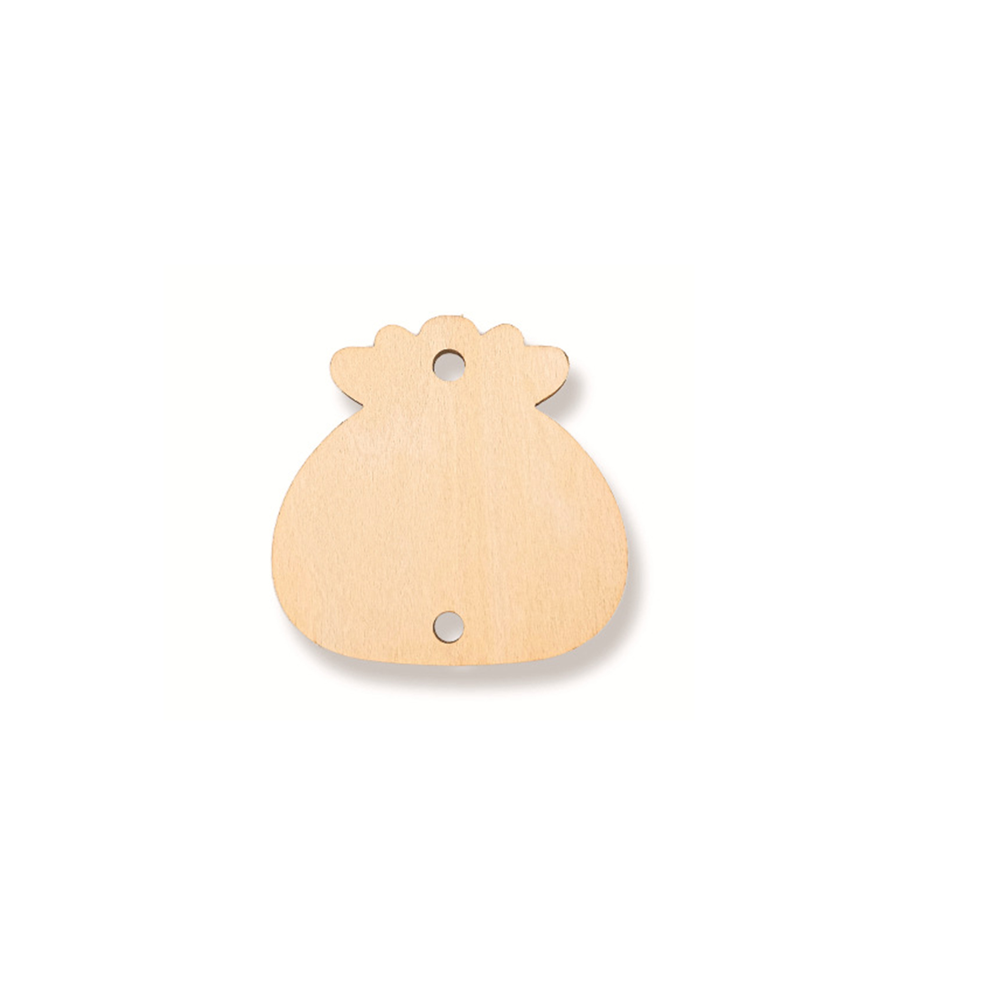 Natural Wood Christmas Tree Pendant 86