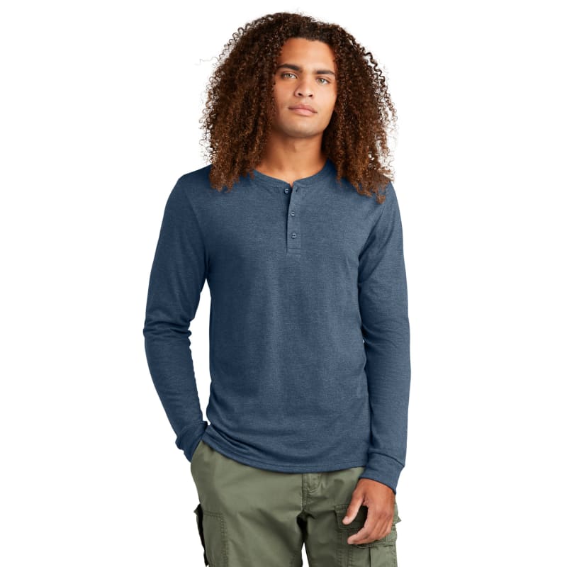 District Perfect Tri Long Sleeve Henley 12