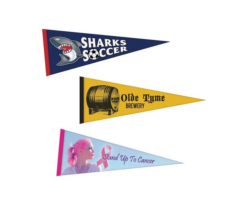 9" x 24" Full Color Felt Pennant Flag Banner 2