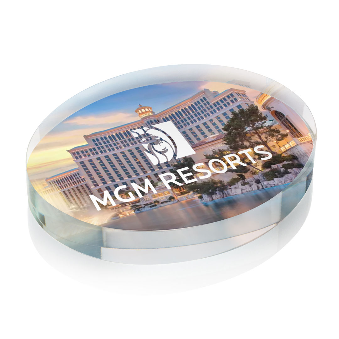 Logan Oval VividPrint™ Paperweight 7