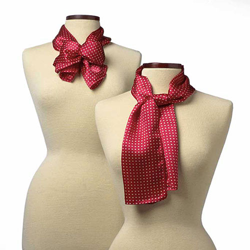 Red Newport Silk Scarf - 8"x45" 2