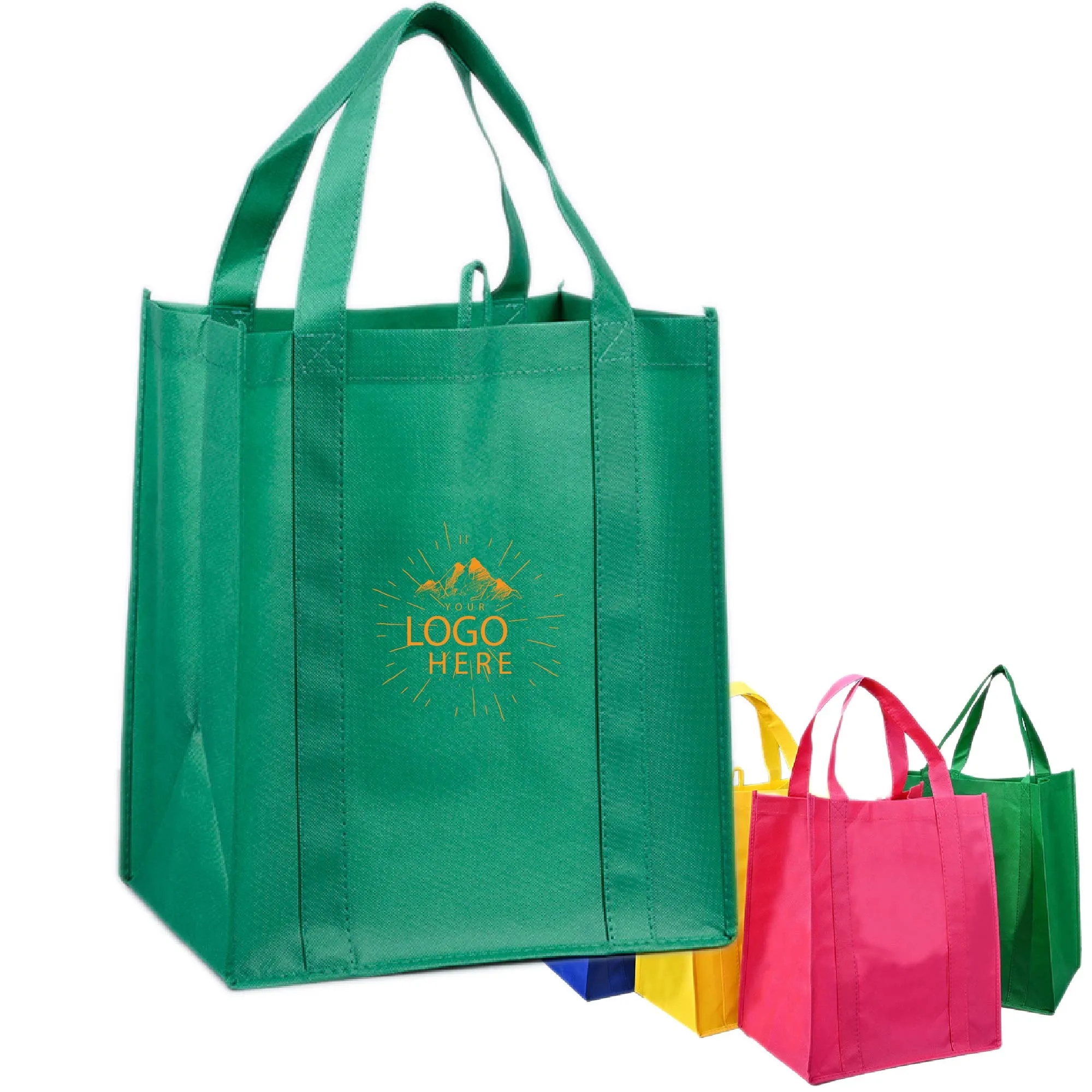Non-Woven Shopper Tote with Plastic Stability Insert 2