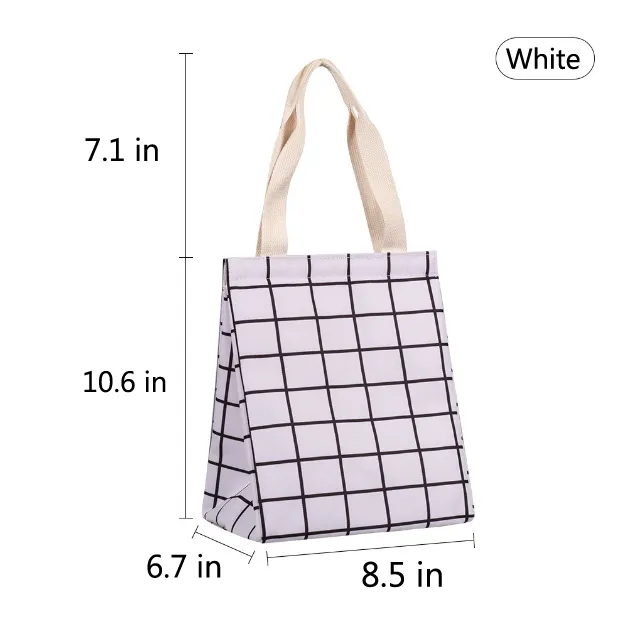 8.46" Lunch Picnic Tote Handbag 5