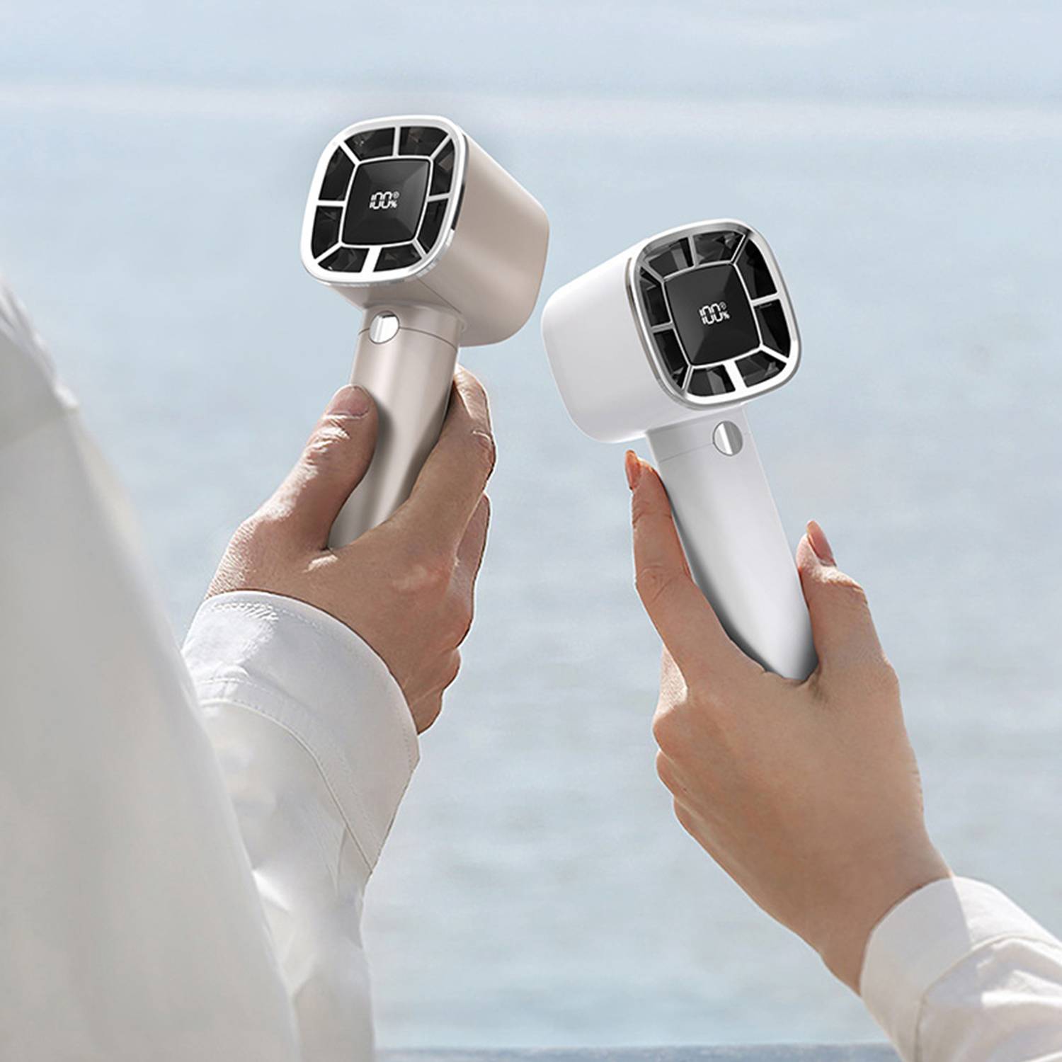 Portable Handheld Digital Display Fan 3