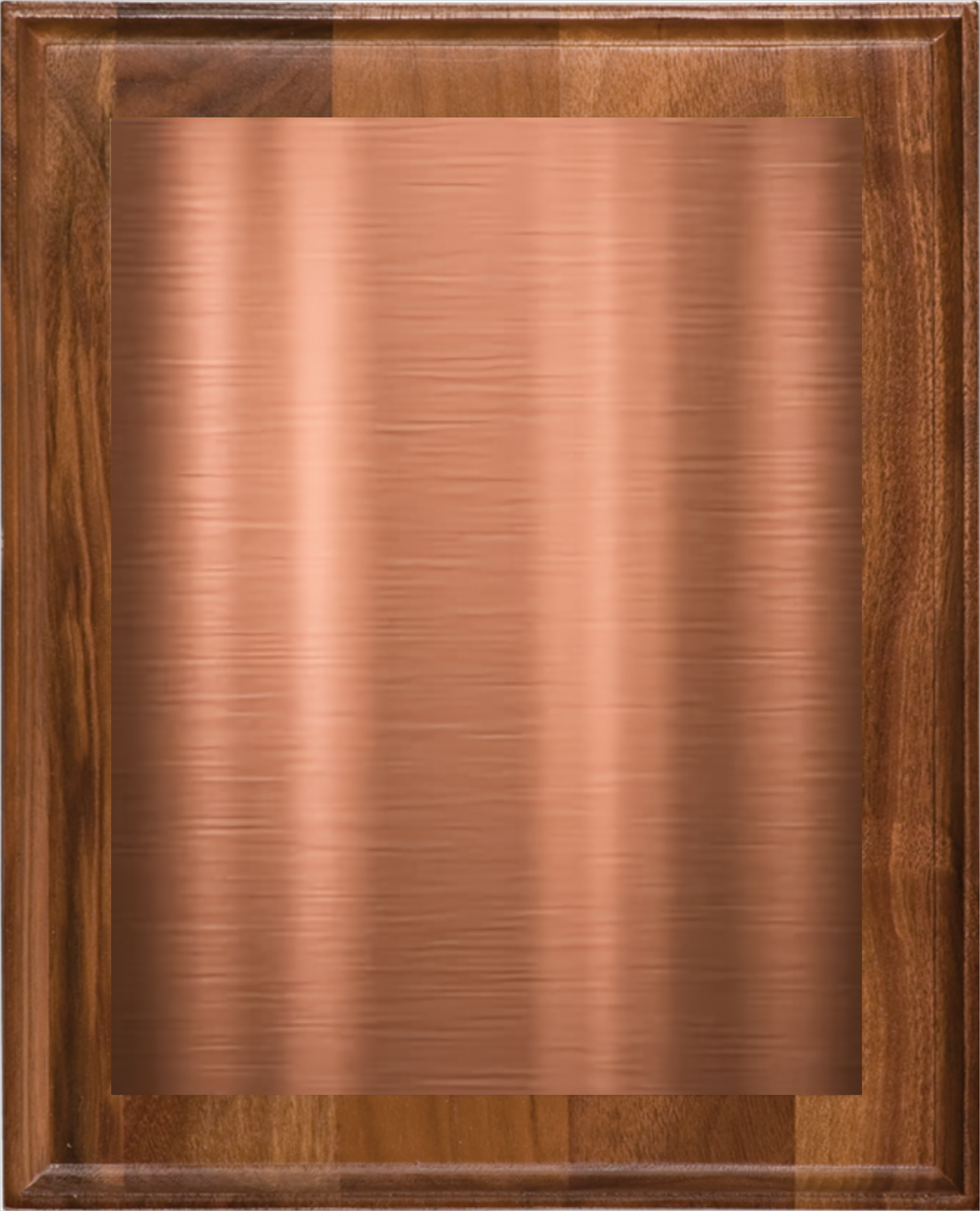 Walnut Wood Plaque w/Choice of Single Plate 10