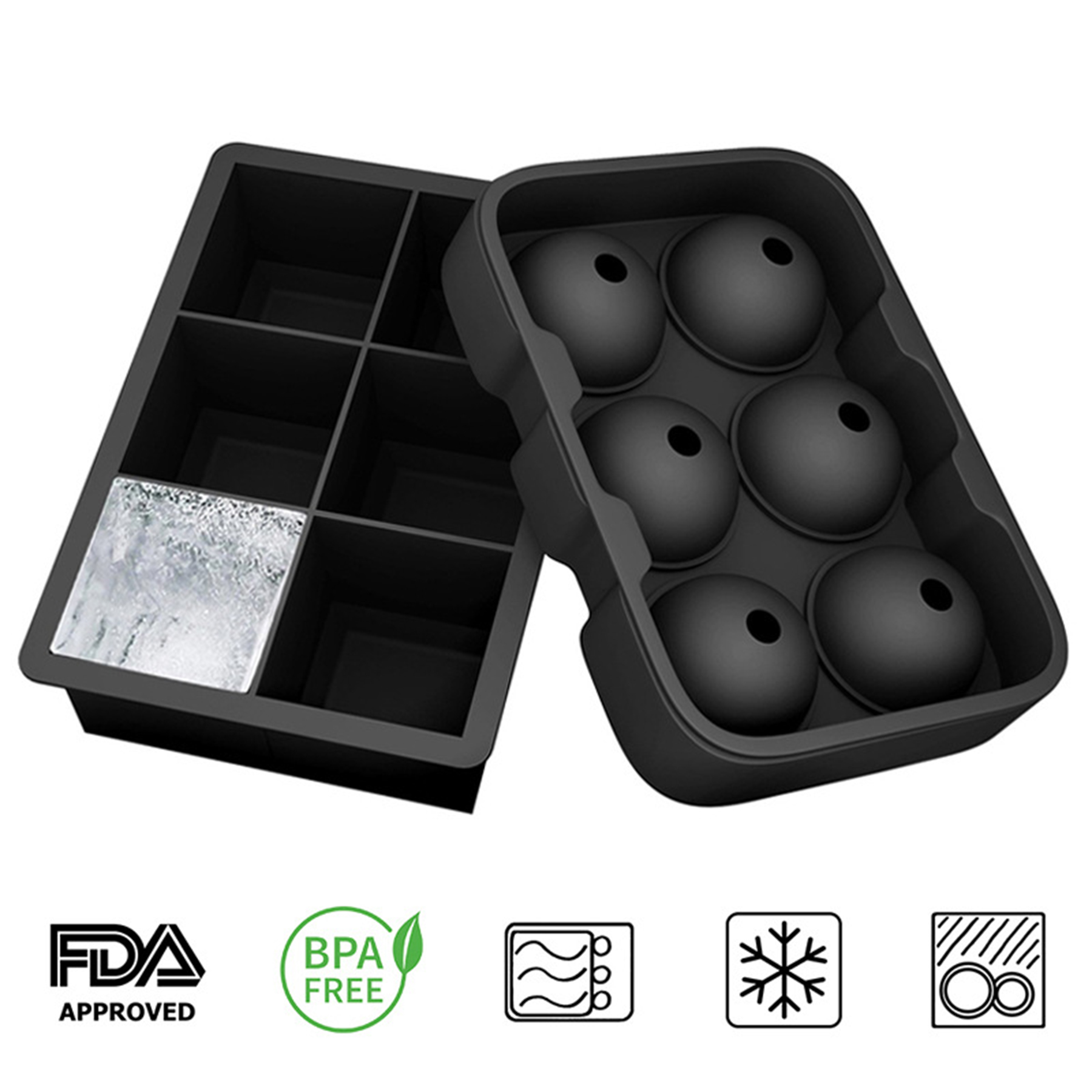 Ice Cube Trays 2 Packs 3