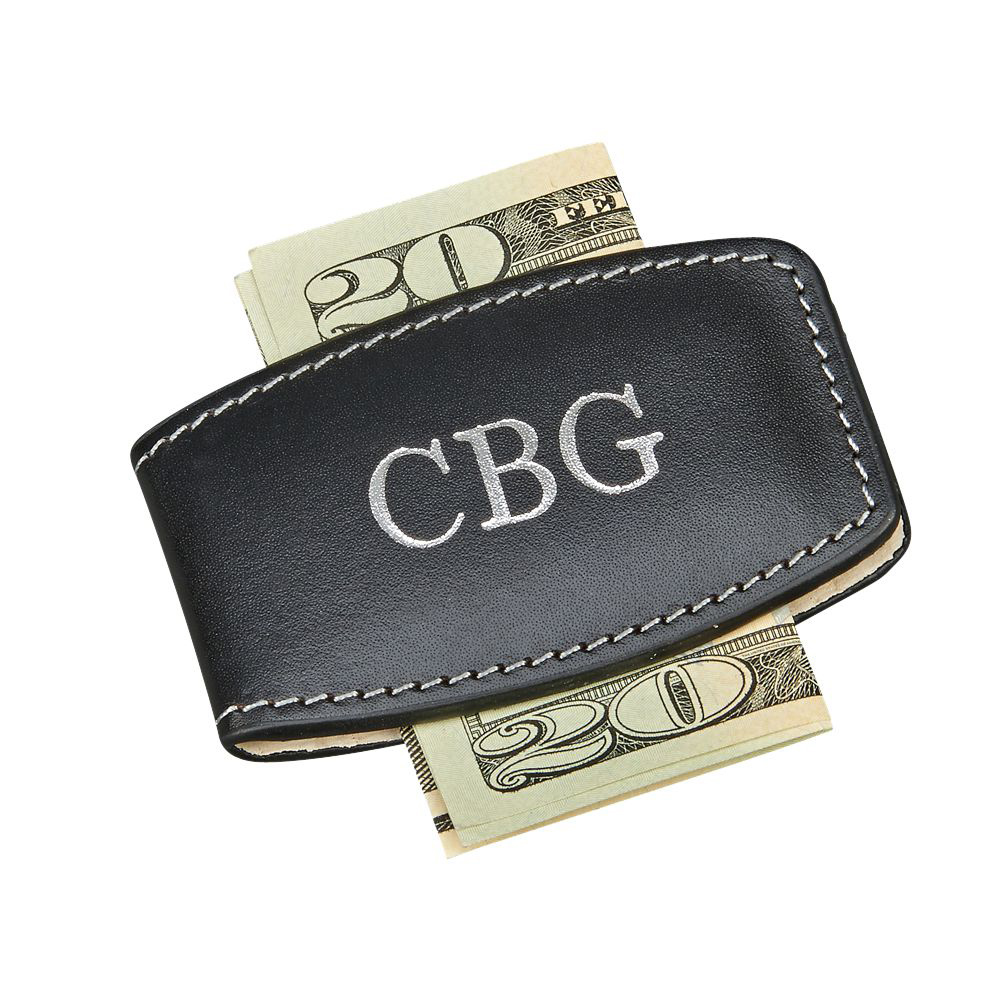 Genuine Leather Magnetic Money Clip. 3