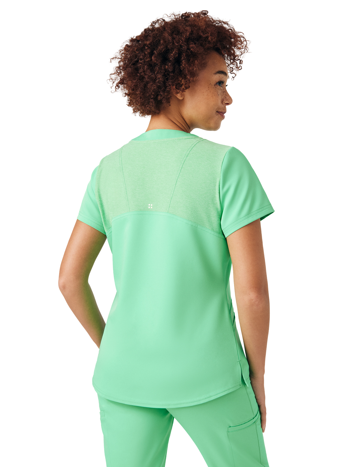 White Cross - VIBE - Women's Three-Pocket Curved V-Neckline Top 5