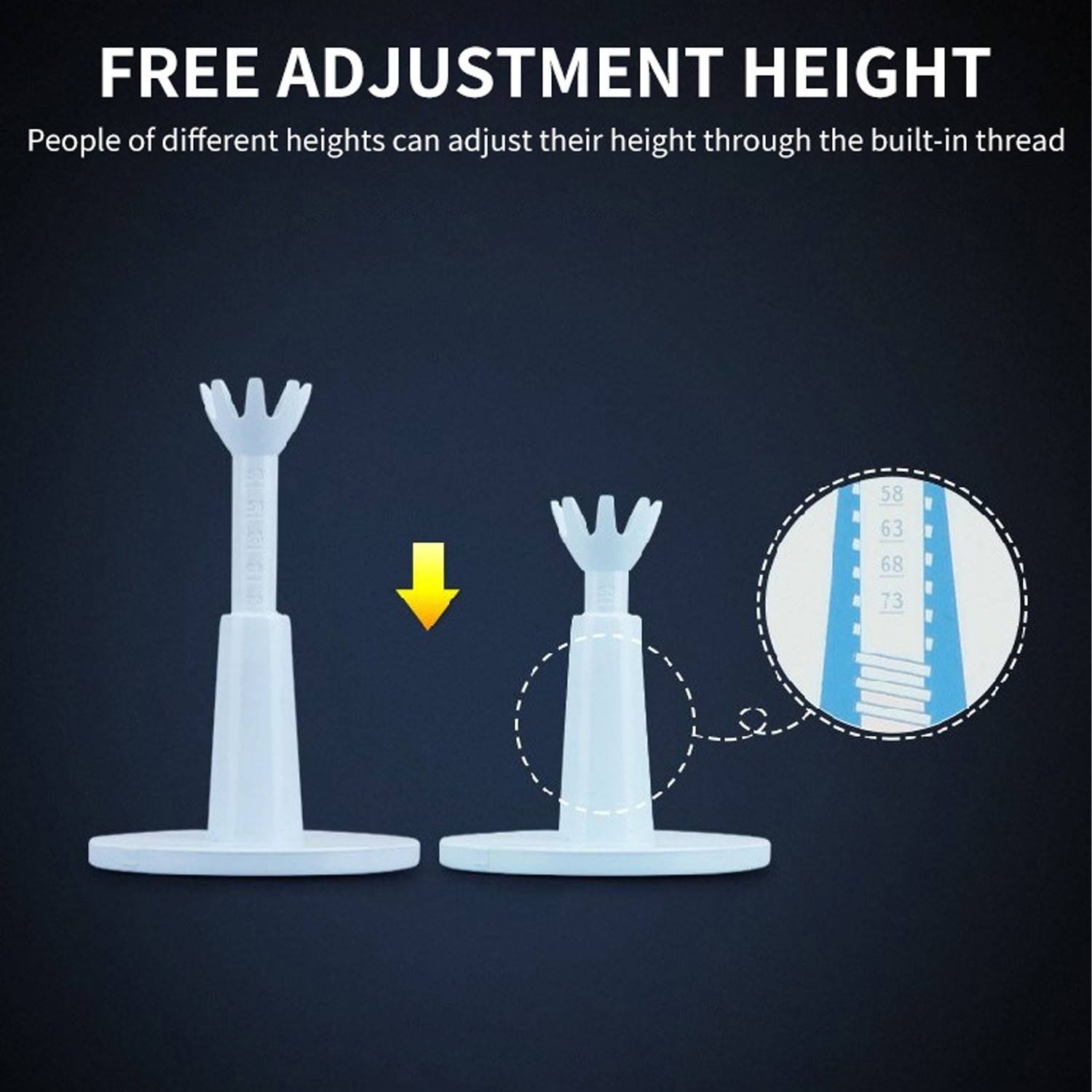 Adjustable Height Flexible Plastic Golf Tee 4