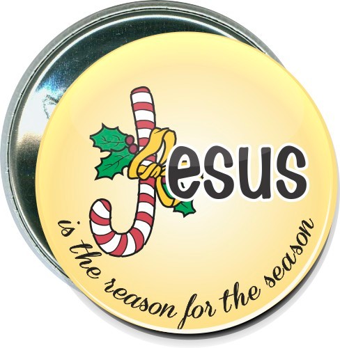 Jesus is the reason for the season, Christmas Button 2