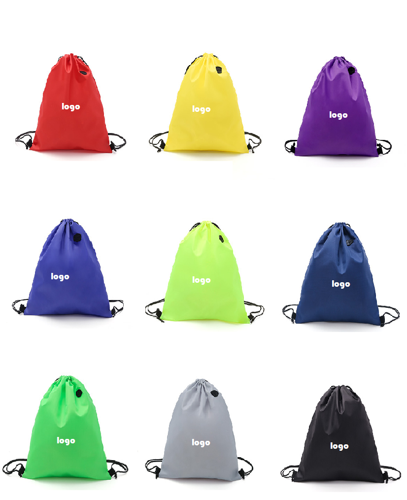 Outdoor Sports Colorful Waterproof Drawstring Bag Backpack 3