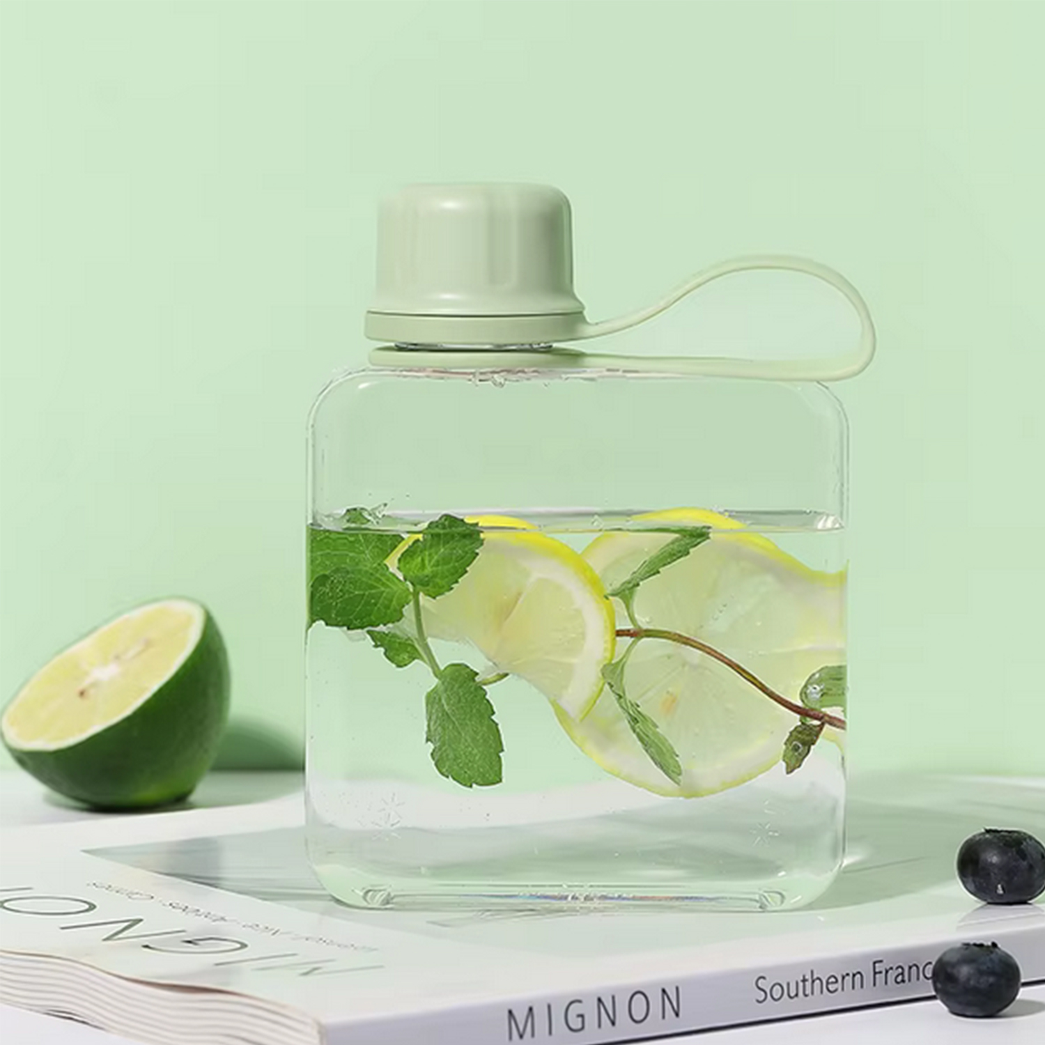 Clear Flat Sports Water Bottle 5