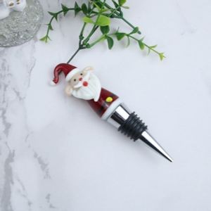 Festive Green Christmas Tree Wine Cork Bottle Stopper 3