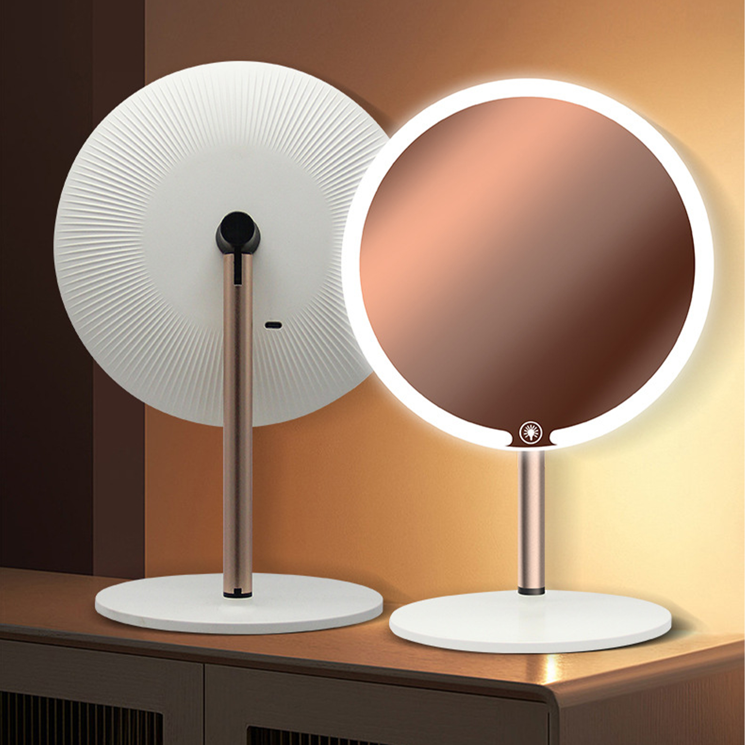 Abs Desktop Supplementary Makeup Mirror 2