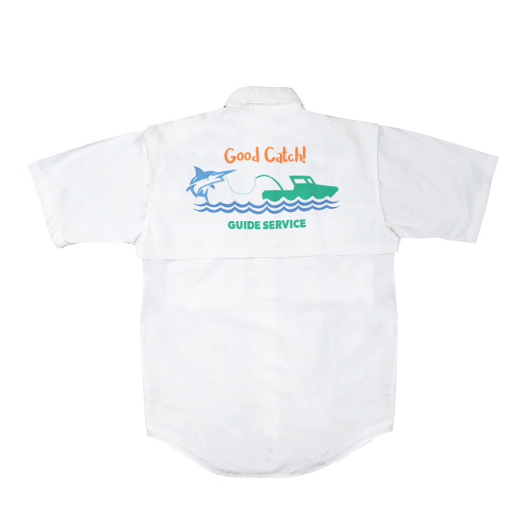 Cotton Poplin Fishing Shirt - Short Sleeve 4