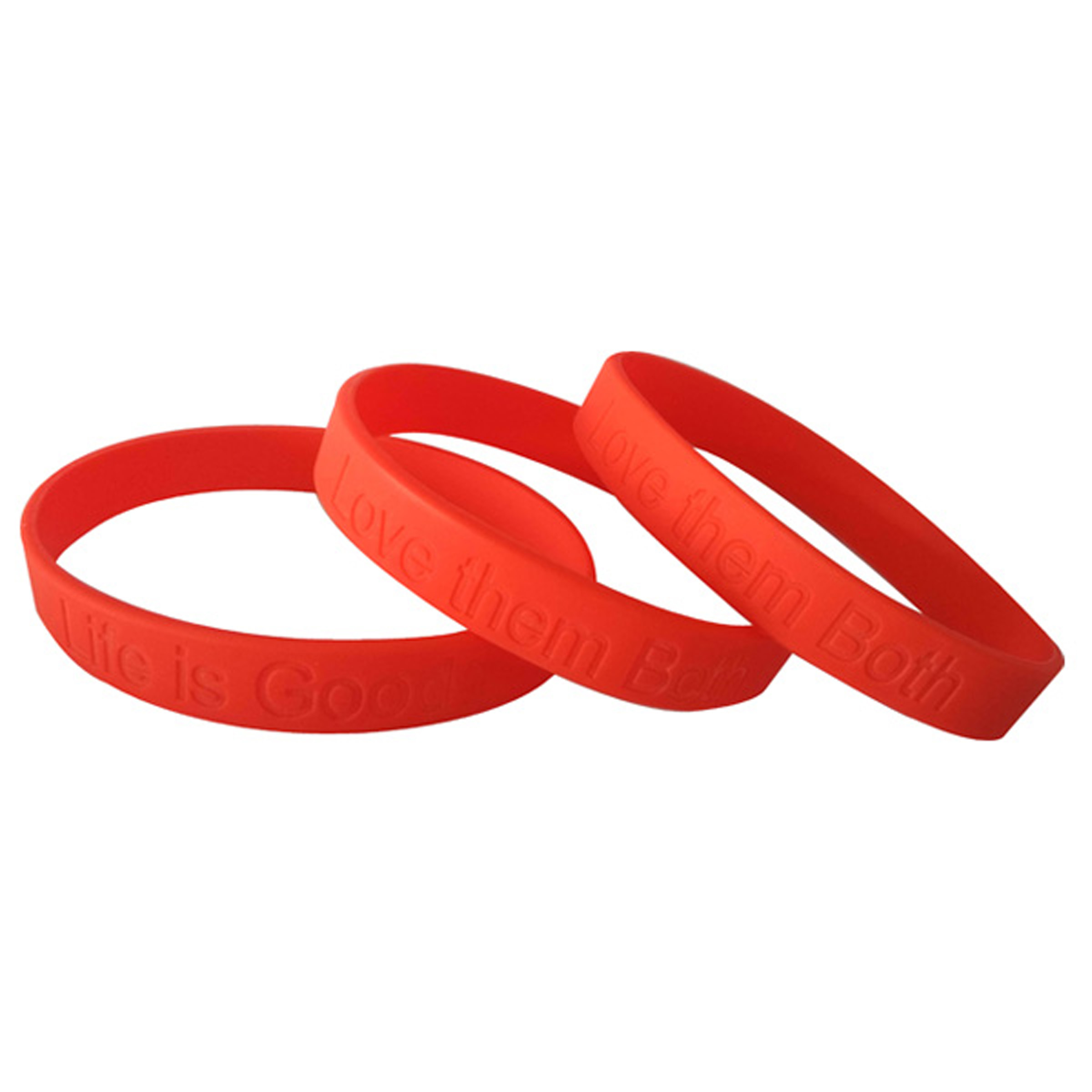 Debossed Silicone Wristband 6