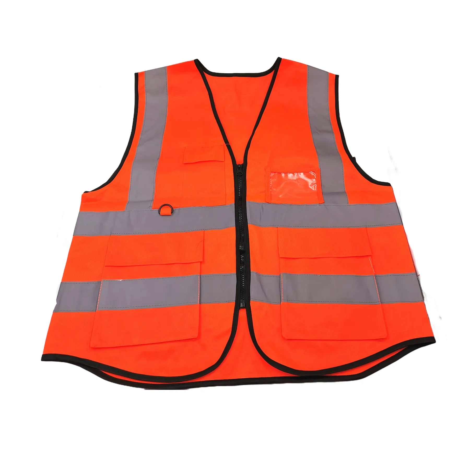 High Visibility Zipper Front Reflective Safety Vest 3