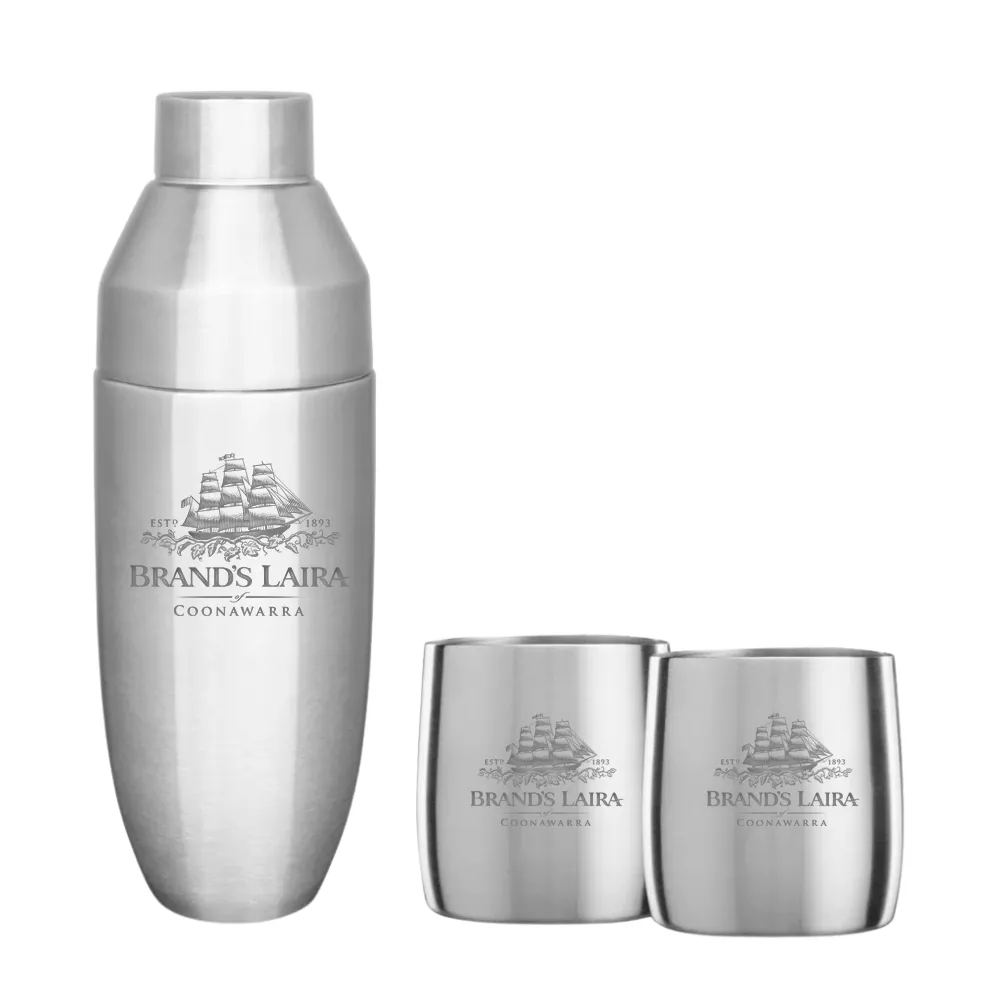 Snowfox Insulated Cocktail Shaker and Rocks Barware Set 15