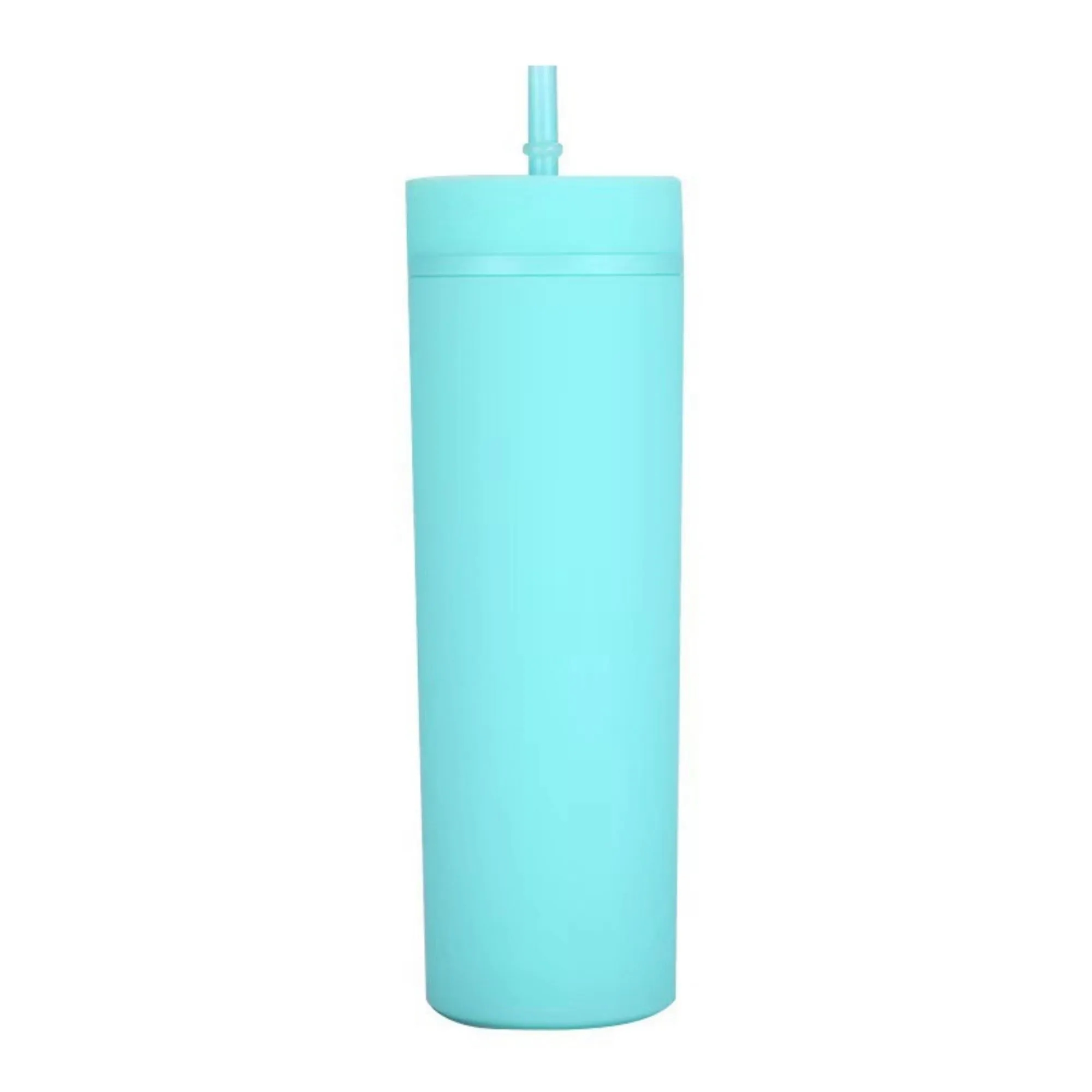 16oz Slim Tumblers With Straw 2